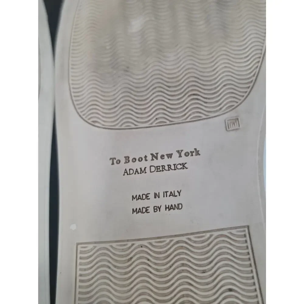 To Boot New York Sierra White Leather Sneakers Men's 9-9.5 Made In Italy